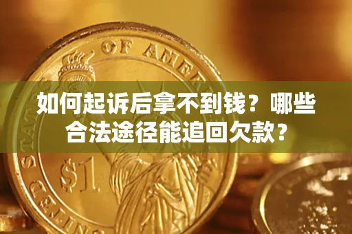 武汉如何起诉后拿不到钱？哪些合法途径能追回欠款？