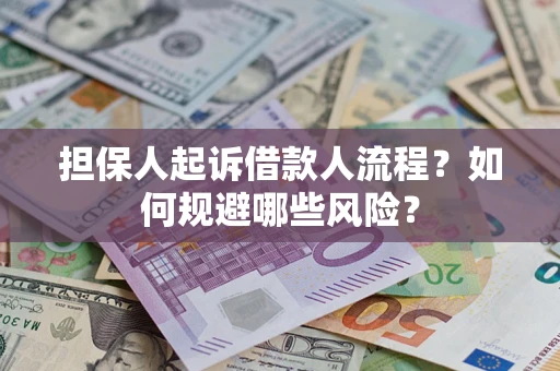 武汉担保人起诉借款人流程？如何规避哪些风险？