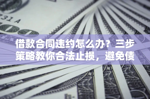 武汉借款合同违约怎么办？三步策略教你合法止损，避免债务危机升级