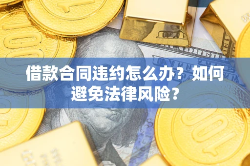武汉借款合同违约怎么办？如何避免法律风险？