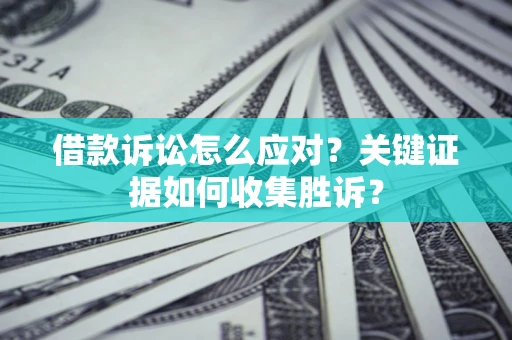 武汉借款诉讼怎么应对？关键证据如何收集胜诉？