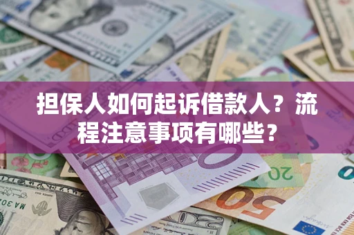 武汉担保人如何起诉借款人？流程注意事项有哪些？