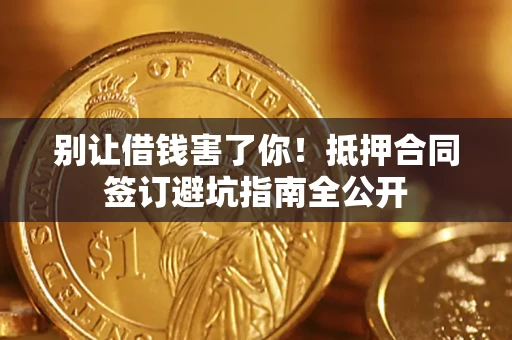 武汉别让借钱害了你！抵押合同签订避坑指南全公开